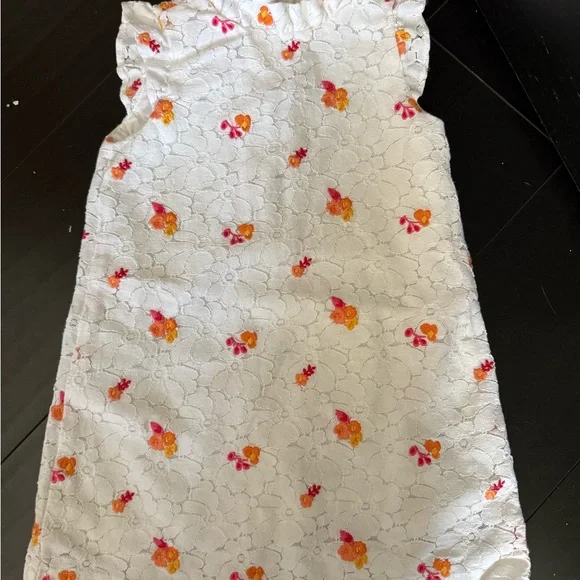 EUC Janie and Jack Embroidered Floral Lace Dress size 3 - Picture 3 of 5